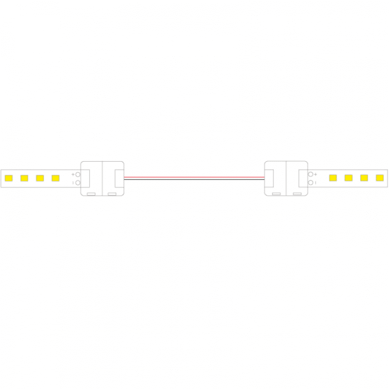 Cable conexión DC 2 tiras 2 Pin 8mm