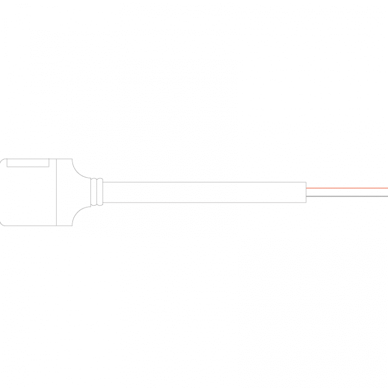 Cable conexión DC COB + Conector 8mm Exterior