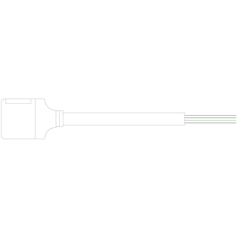 Cable conexión DC + Conector 4 pin 10mm Exterior