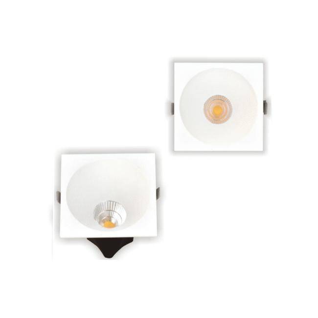 Ojo De Buey LED Empotrado Cuadrado 15w
