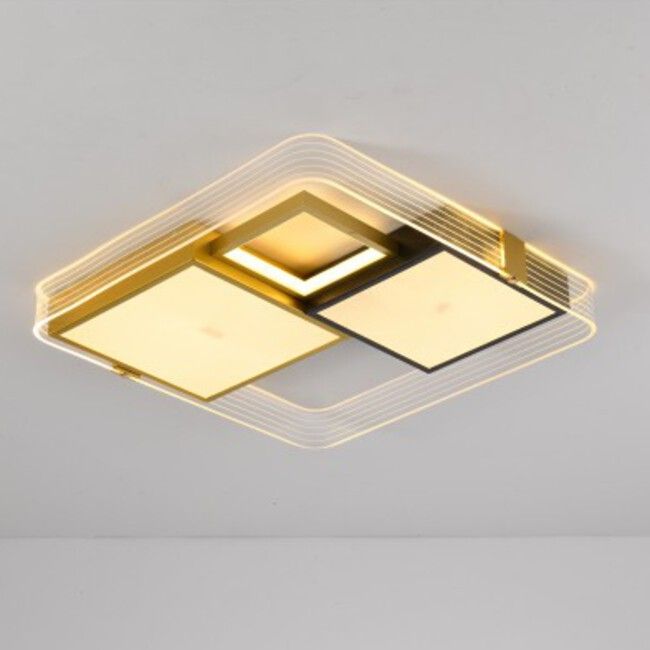 Plafón de techo LED negro-oro - Lámparas Ibelan Plafón de techo LED negro-oro - Imagen 3
