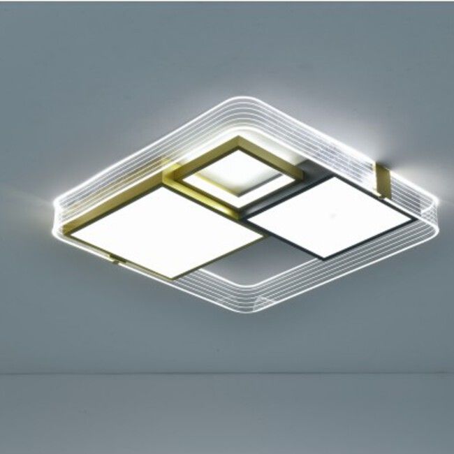 Plafón de techo LED negro-oro - Lámparas Ibelan Plafón de techo LED negro-oro - Imagen 4