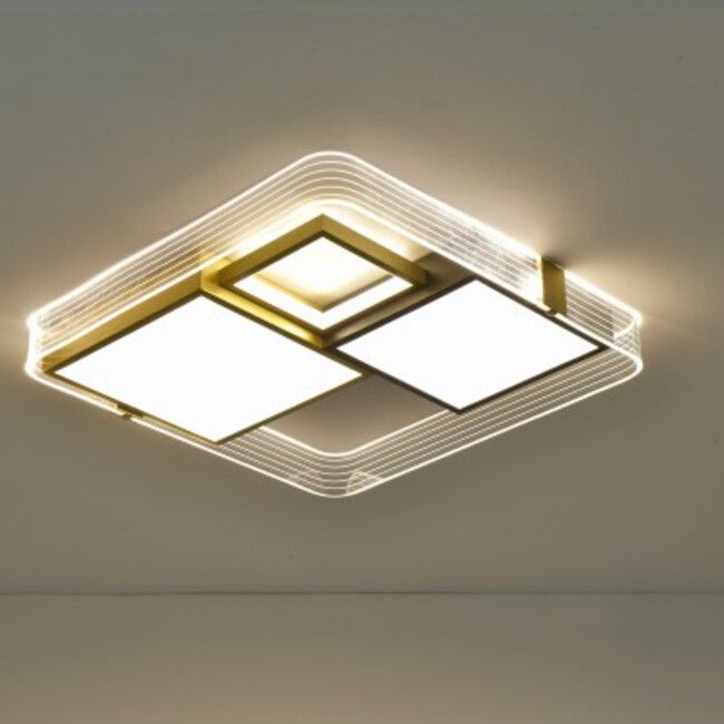 Plafón de techo LED negro-oro - Lámparas Ibelan Plafón de techo LED negro-oro - Imagen 6