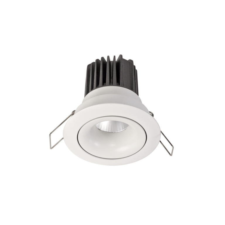 Ojo de buey LED Formentera blanco redondo Ø8cm 3000k
