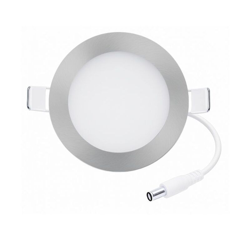Downlight LED 12w cromo redondo empotrado