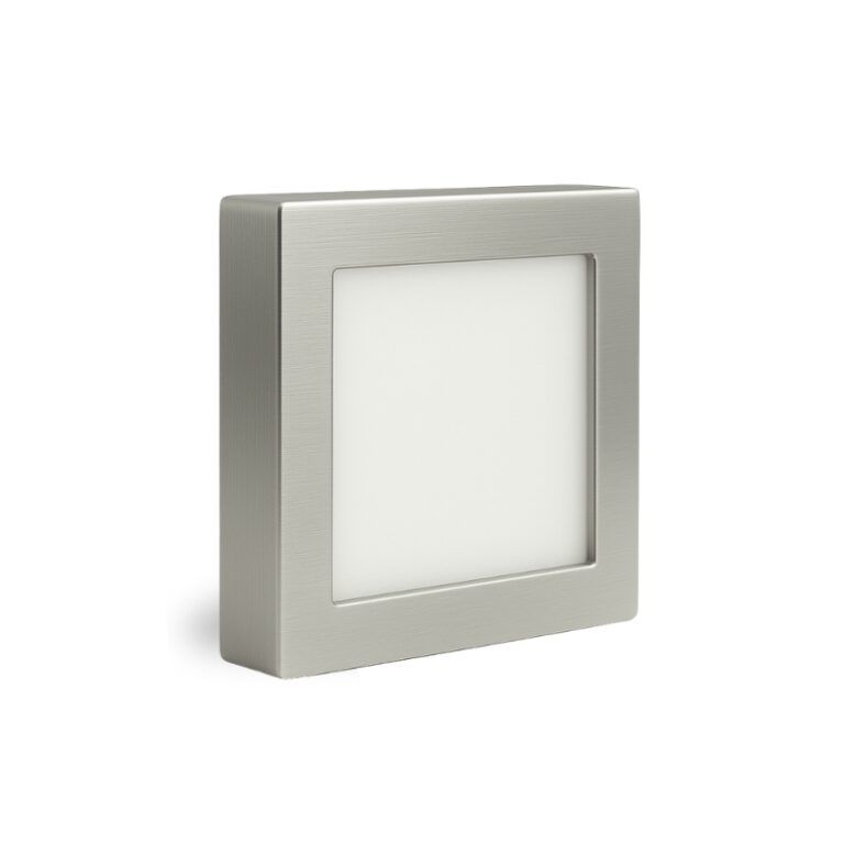 Downlight LED 12W Cromo Cuadrado Superficie