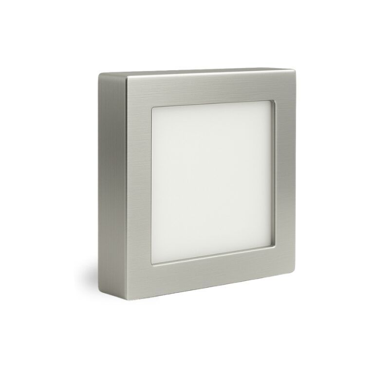 Downlight LED 18W Cromo Cuadrado Superficie