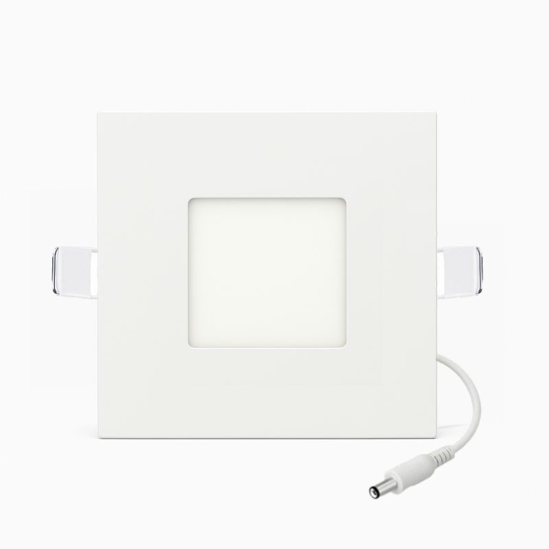 Downlight LED 5w blanco cuadrado empotrado - Lámparas Ibelan Downlight LED 5w blanco cuadrado empotrado