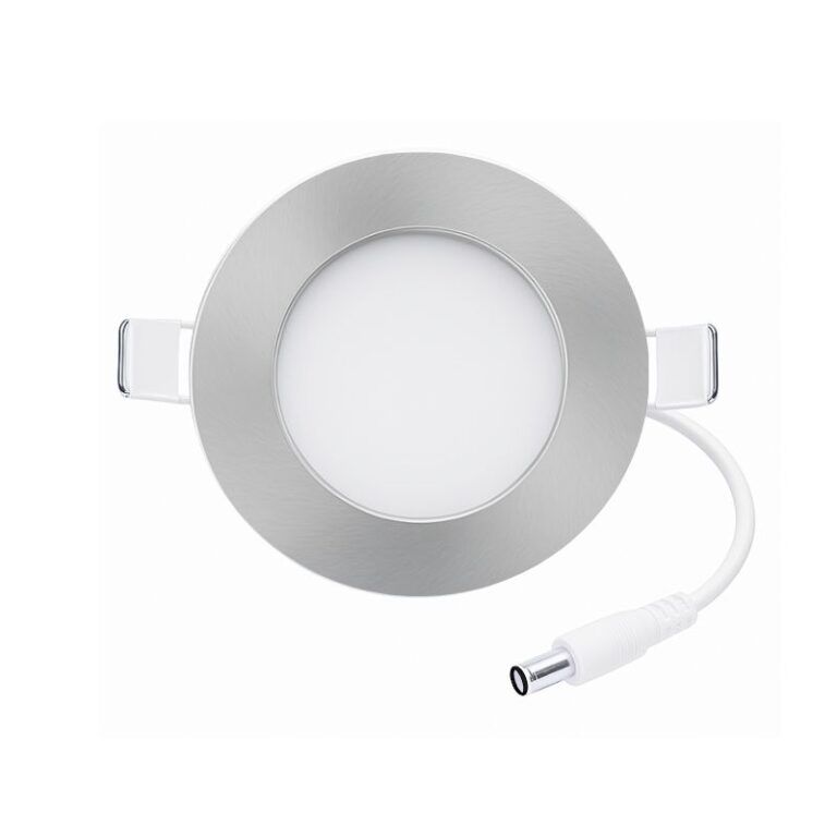 Downlight LED 6w cromo redondo empotrado