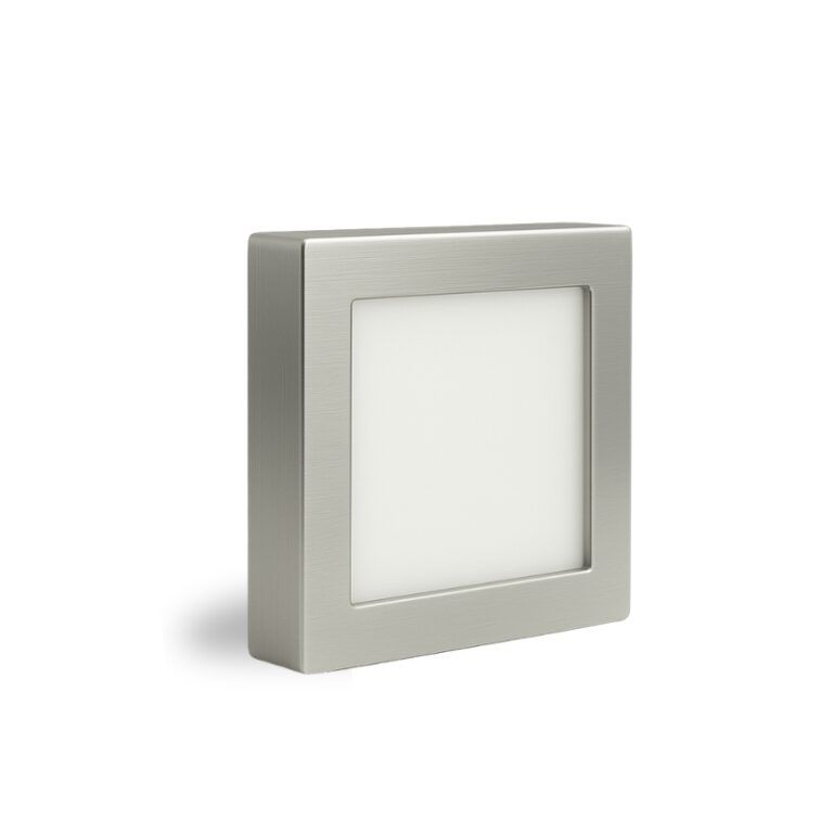 Downlight LED 6W Cromo Cuadrado Superficie
