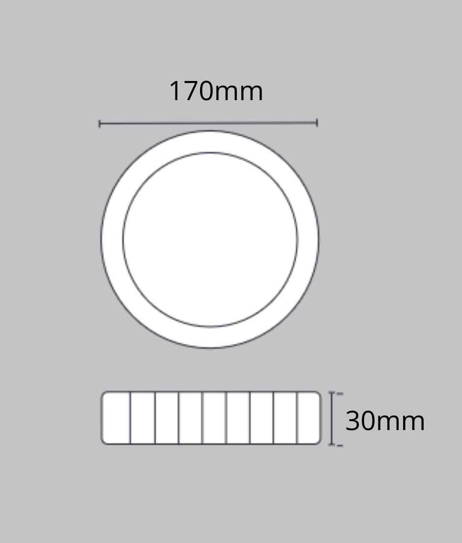 Downlight LED 12W Blanco Redondo Superficie - Lámparas Ibelan Downlight LED 12W Blanco Redondo Superficie - Imagen 2