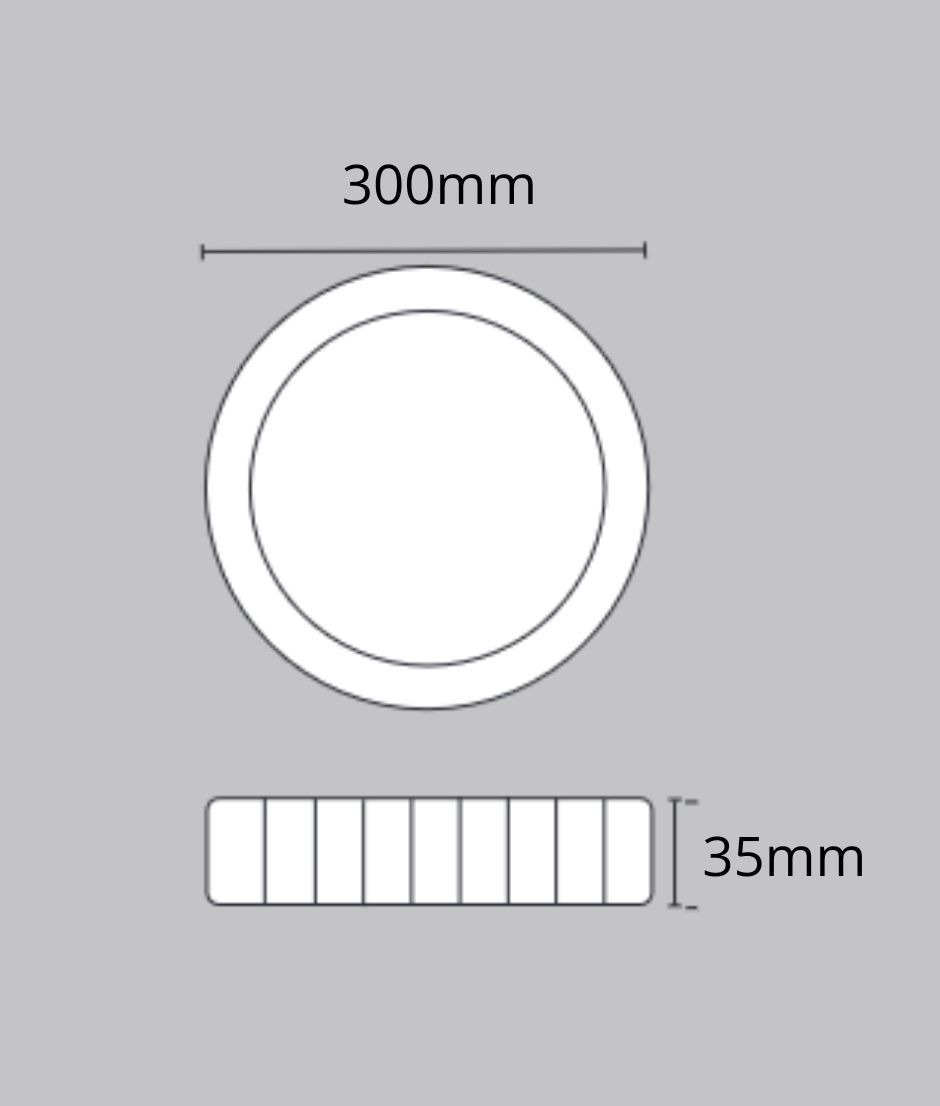 Downlight LED 24W Blanco Redondo Superficie - Lámparas Ibelan Downlight LED 24W Blanco Redondo Superficie - Imagen 2