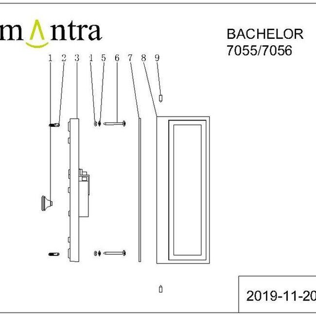 Aplique de pared LED Bachelor - Lámparas Ibelan Aplique de pared LED Bachelor - Imagen 3