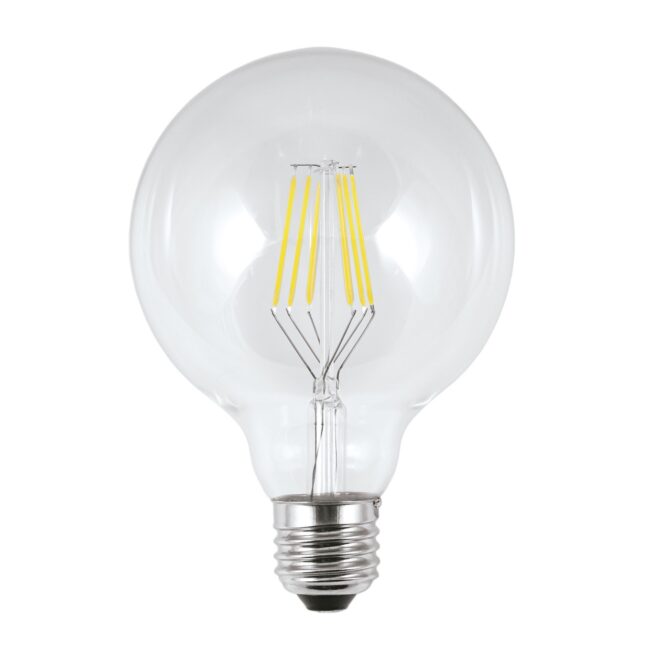 Bombilla LED E27 6W Globo 10 Transparente 660Lm 4000K
