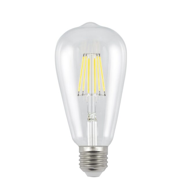 Bombilla LED E27 6W Pera Transparente LED 660Lm 4000K