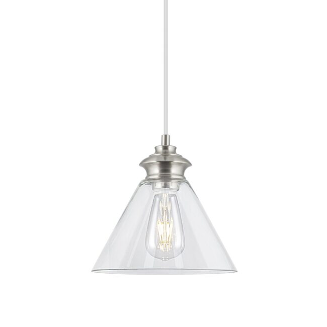 Colgante Keta Níquel Satinado 1 X 60W E-27