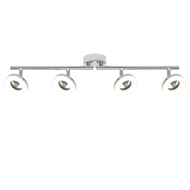 REGLETA 4L NATAL CROMO 4 X LED 5W 1600LM 3000K
