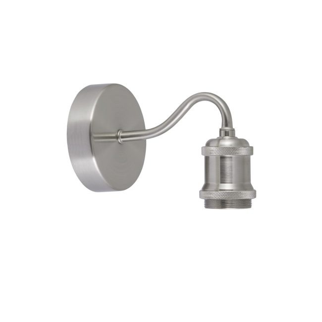 Aplique 1 Luz Elkan Níquel Satinado 1 X E-27