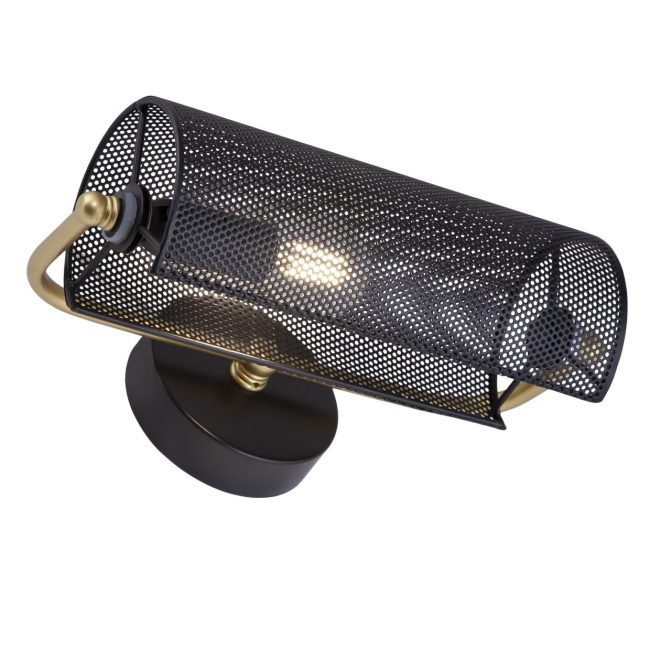 Aplique Bufete Negro Y Dorado 1 X 40W E-14