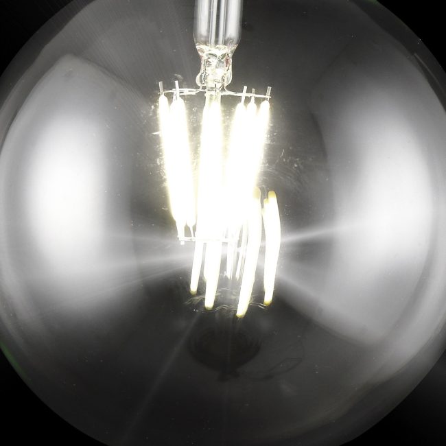 Bombilla LED Globo E-27 8W Transparente 880Lm 4000K