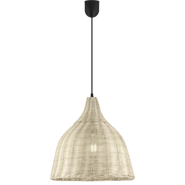 Colgante Sacoma Mimbre 1 X 60W E-27