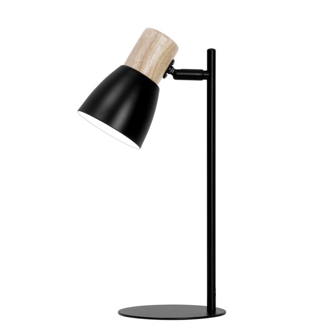 Flexo Cabin Negro-Madera 1 X 60W E-27