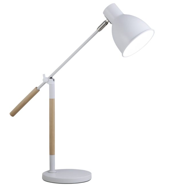 Flexo Ristori Blanco-Madera 1 X 60W E-27