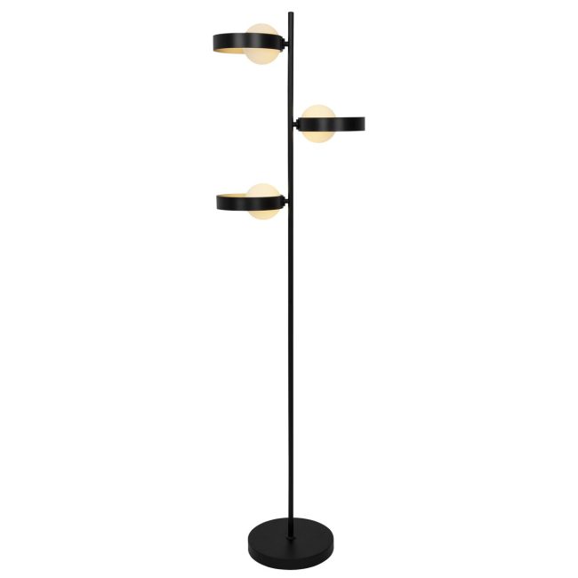 Pie Salón 3L Arianna Negro-Oro 3 X 25W G-9