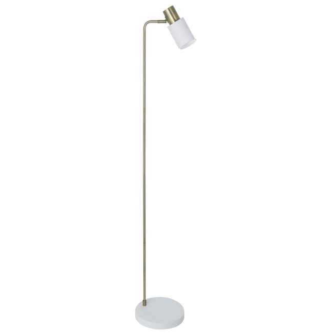 Pie Salón Maena Blanco-Latón 1 X 40W E-14