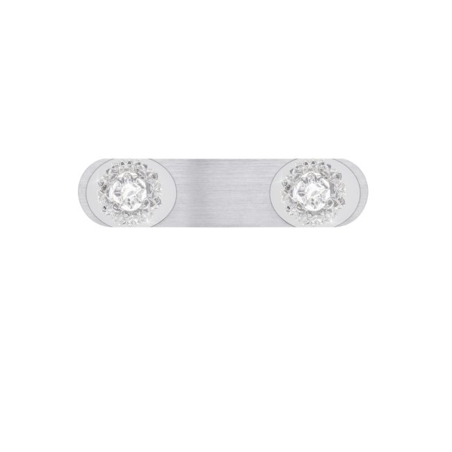 Regleta "Rose" 2L Aluminio Plata 4000K 12W 1140Lm