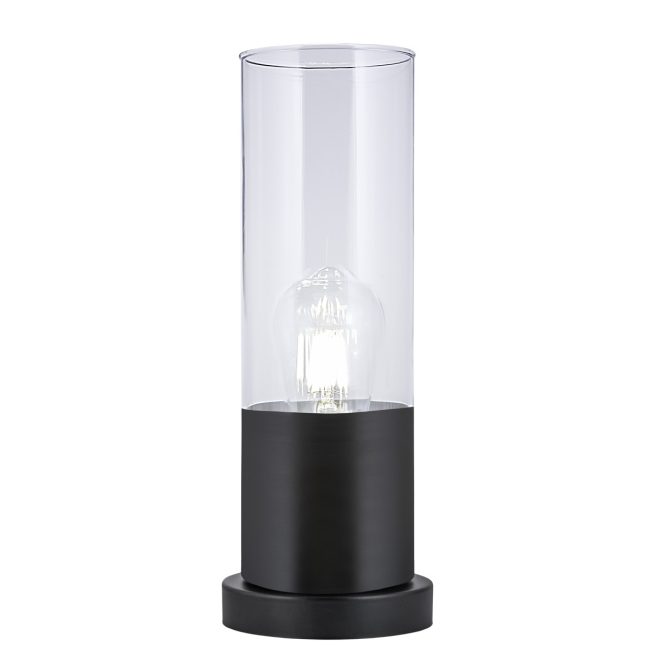 Sobremesa Derek Negro-Transparente 1 X 60W E-27